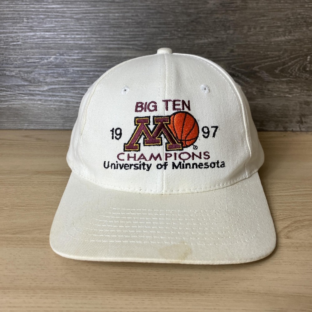 Vintage University of Minnesota Hat Cap Snap Back NCAA Basketball Champions 90s